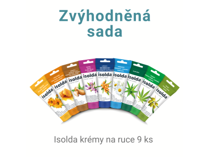 Sada 9x ISOLDA regeneračních krémů na ruce