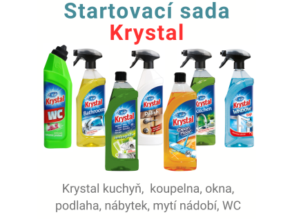 Zvýhodněná sada čistících prostředků Krystal 7 ks