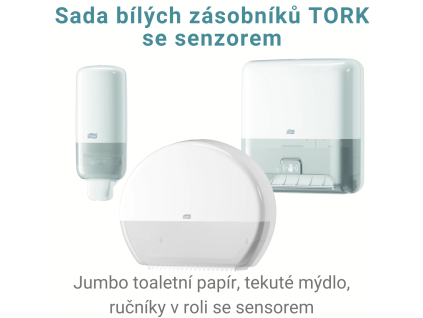 Sada bílých zásobníků TORK 2