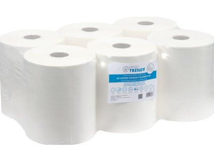 Papirovy rucnik v roli System Plus 1 vr bily 1x6ks HT121270
