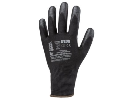 Rukavice Coverguard Eurolite cerna vel.09