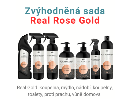 Zvýhodněná sada čistících prostředků Real Rose Gold 8 ks