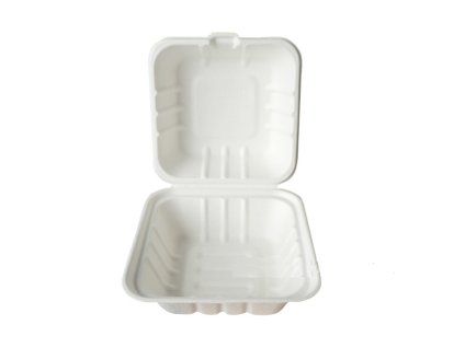 1832 hamburger box bio 150x150x40 30mm bily