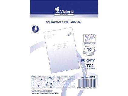Obálka, TC4, samolepicí s odtrhovacím pruhem, VICTORIA ,balení 10 ks