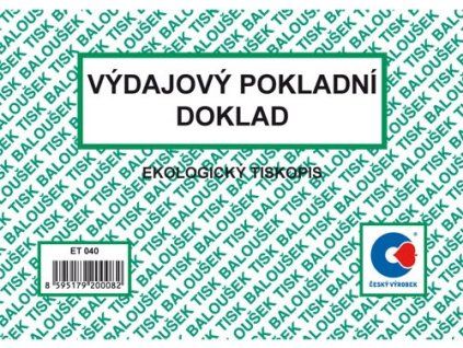 vydajovy pokladni doklad