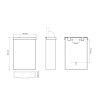 Odpadkovy kos zavesny 5l matt 105115955 parametry